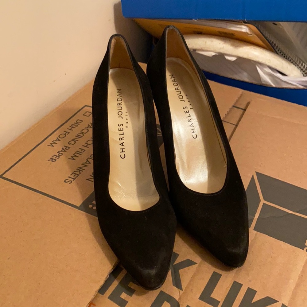 Charles Jourdan black heels